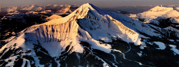 Big Sky Montana aerial view