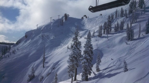 Women's Downhill with some nice tracks