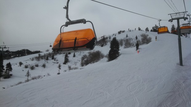 Luxurious orange bubbles and heated seats