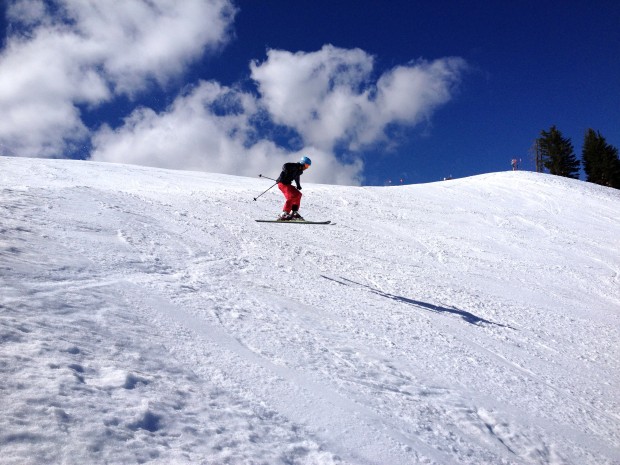 Big air off the cat track on Lincoln today.