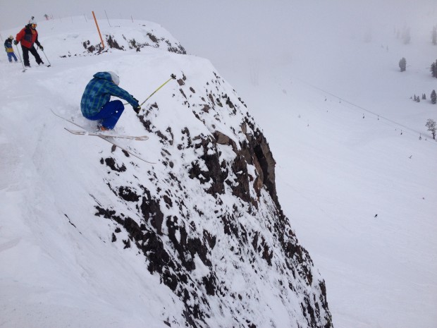 The Dan getting air into Extra Chute.