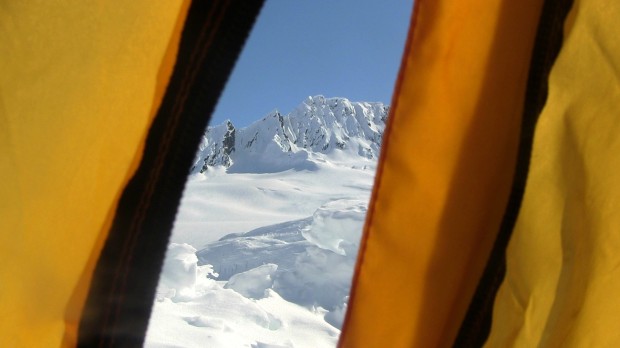 Sugar Mountain from tent.
