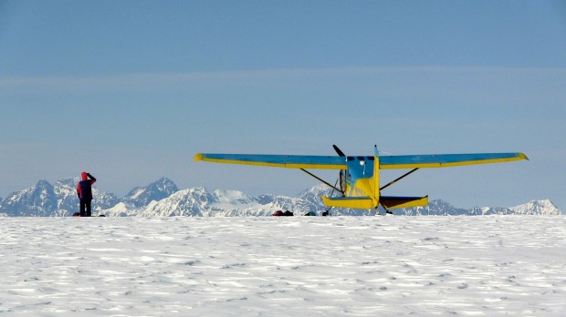 Jim Chaplin and plane.