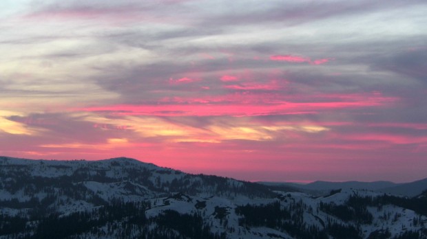 Sunset from the summit.