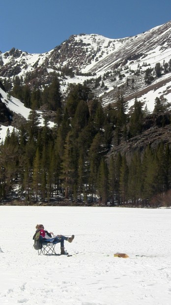 Trout season opening weekend = trout fishing on the Virginia Lakes.