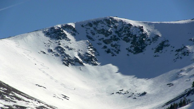 A guy we met skiing the upper bowl to the south of Virginia Lakes
