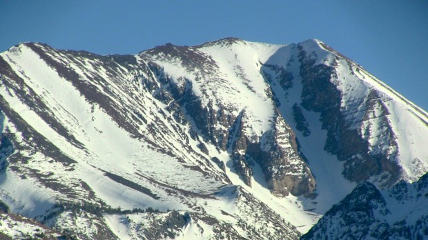 Bloody Mountain and Couloir today in Mammoth