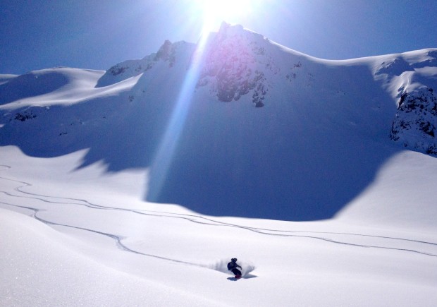 Low angle pow on the second face today