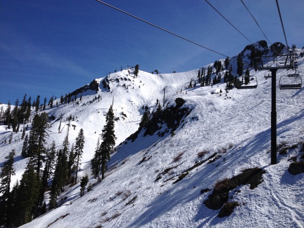 Oly Lady still with plenty of snow.