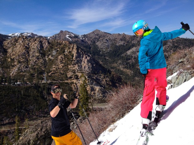 Happy KT skiers yesterday on West Face
