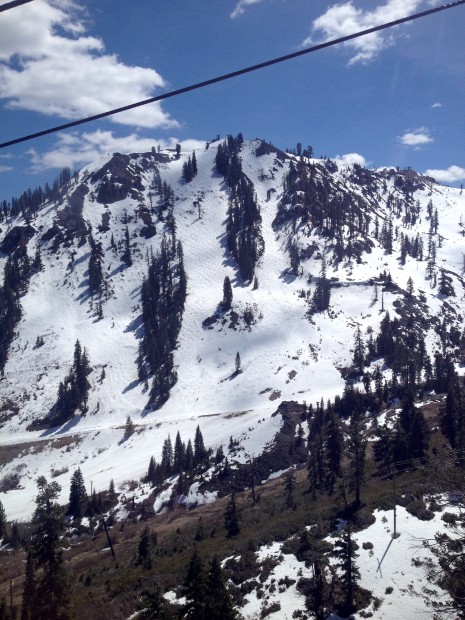 KT still holding snow but melting fast. KT is closed for the season.