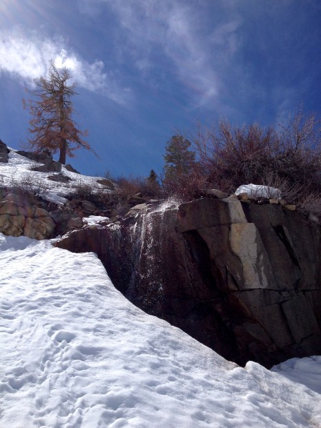 Waterfall off Headwall today