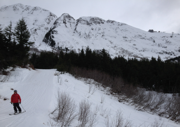 The North Face from below.  Strong AK terrain.