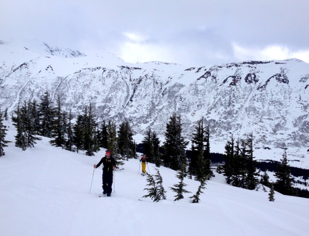 Climbing up at Turnagain Pass.