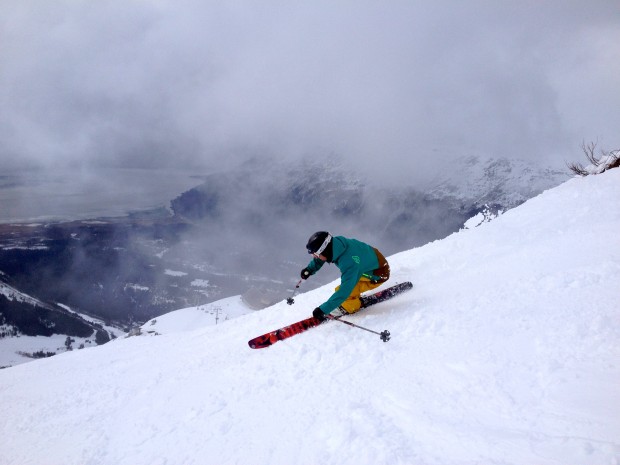Turnagain Arm and the top of Chair 6 today.