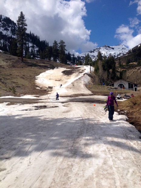 The bottom of the Mountain Run yesterday.  Not much left in here...  Mountain Run and Lower Mountain close after today