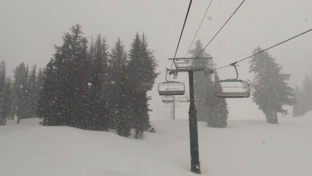 Last chair out of Shirley and still coming down