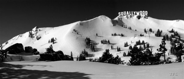 The large Squallywood sign that was deteriorating in the 60s has been revamped and is looking strong.