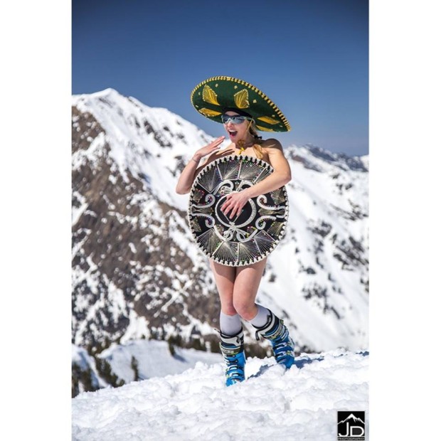 Snowbird on Cinco de Mayo.  Ha ha, this is our buddies girlfriend...