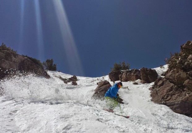 Spray off Climax GS course