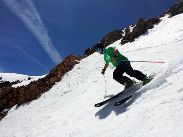 T shirt weather on the upper mountain