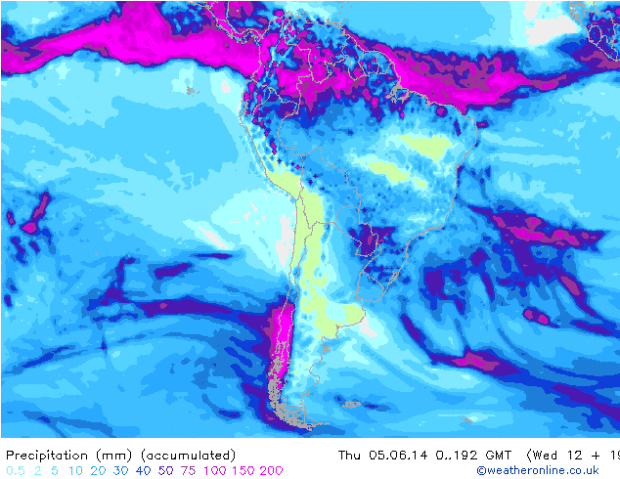 Here is a look at the GFS for precipitation accumulation up until June 5th.