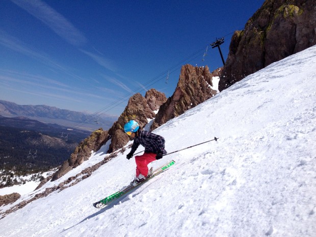 Sara on chair 23 terrain today.