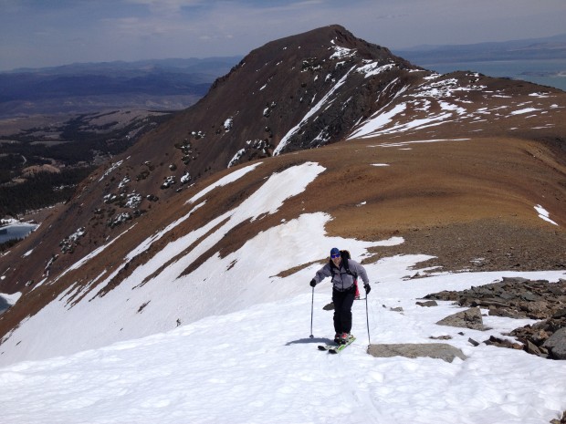 Duane on the upper bowl's ridge