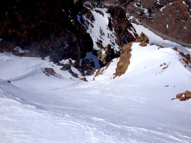 Sara ripping poop chute today.