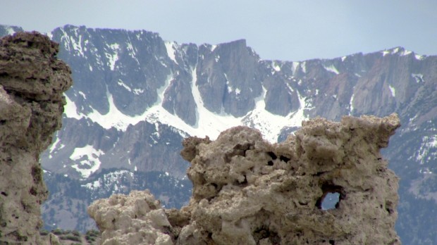 3rd Pillar and the Dana Plateau chutes and Mono Lake Tufa