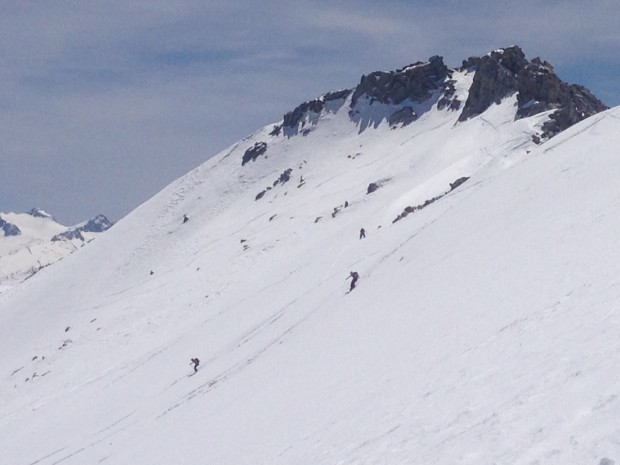 2 people dropping into the bowl on False White