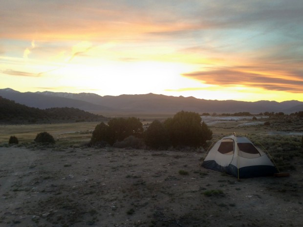 And what's camping on the east side without a perfect sunset to end the day?