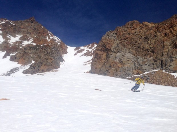 Jeremy Benson enjoys the bottom of Kidney Lake Chute