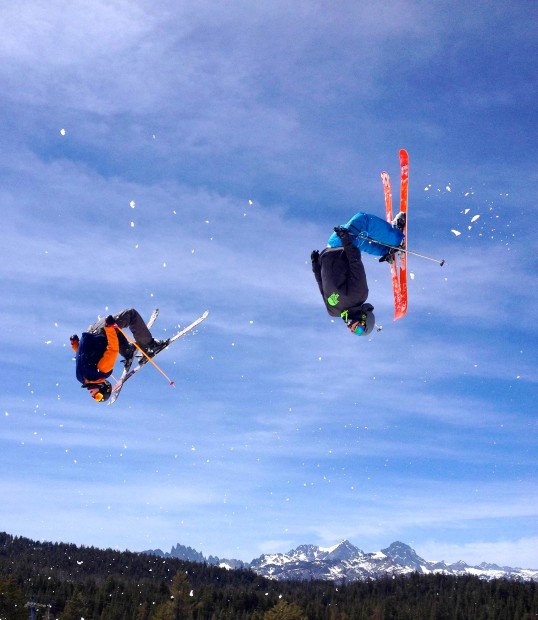 Mammoth park going off on May 18th, 2014.  photo:  snowbrains.com