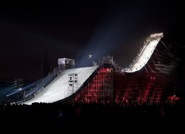 Shaun White. Big Air comp, Beijing, China.