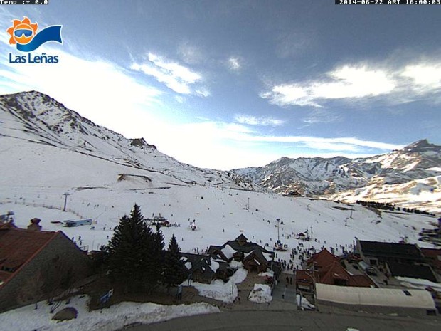 Las Lenas web cam Monday morning.