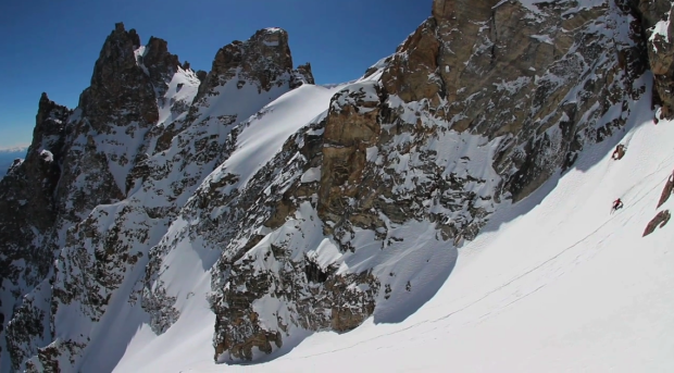 Dorian skiing some powder on an obscure, classic line. Photos: B-dogg