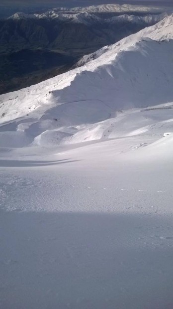 Looking down from the first chair of the year on Summit chair on July 4th.