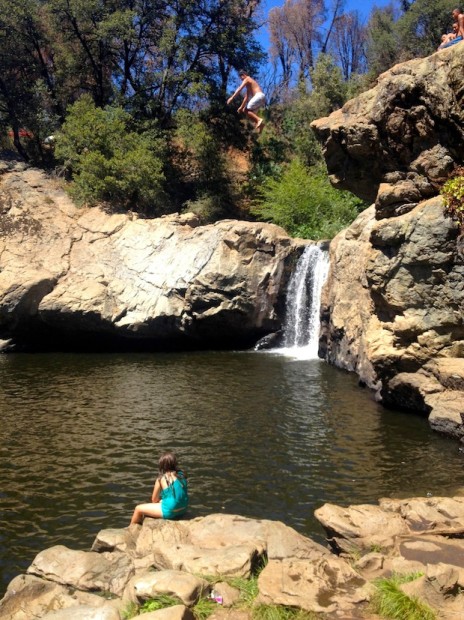 Rainbow Pools huckage with viewer