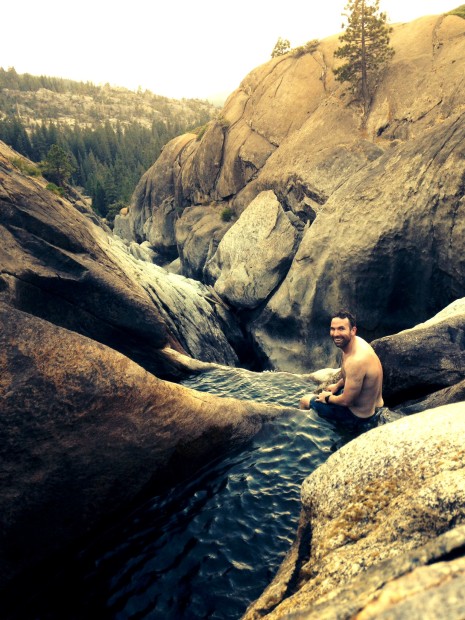 Eric at Cleo's Bath. photo: eric b