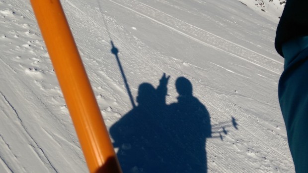Asian tourists on a T-bar at Whakapapa - July 26th