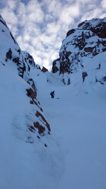 AndesCross client in the Refugio Frey region in Bariloche, Argentina.  photo:  AndesCross