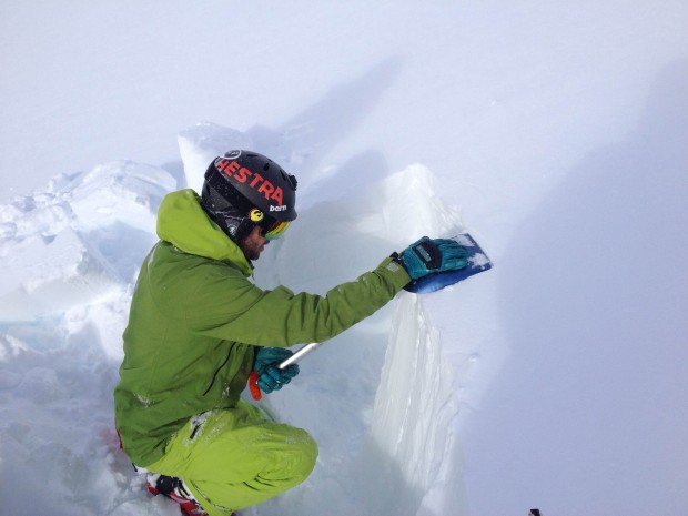 It's a good idea to dig around a bit after 6 feet of new snow.  photo:  snowbrains.com