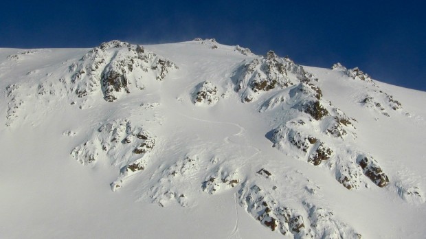 My first run of the day that involved a huge core shot.