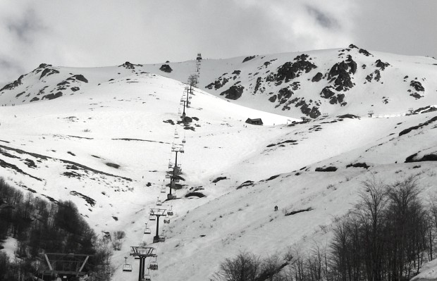 The 2,000-vertical-foot Nubes Chair at Catedral ski resort, Bariloche, Argentina.