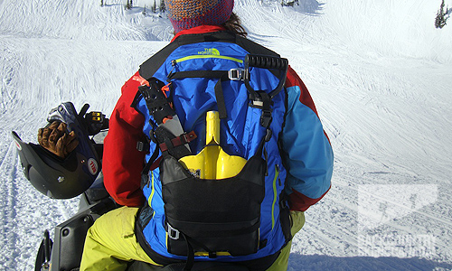 Backcountry vest with open carry system. Dangerous.