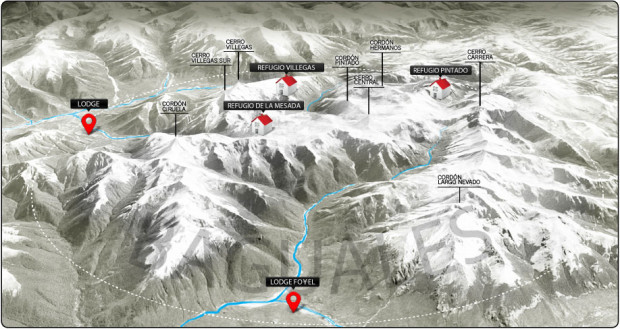 Baguales map