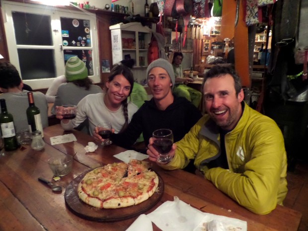 The homemade pizza at Refugio Frey is top notch.