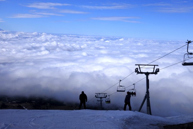 Mt. Jefferson from Mt. Hood, OR.  August 20th, 2014.