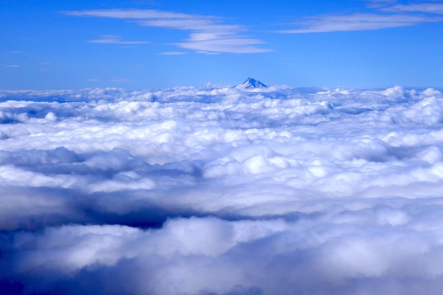 Mt. Jefferson from Mt. Hood, OR.  August 20th, 2014.